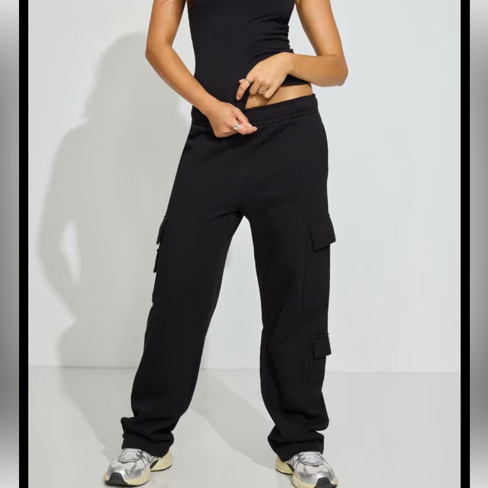 Garage Black Cargo Joggers